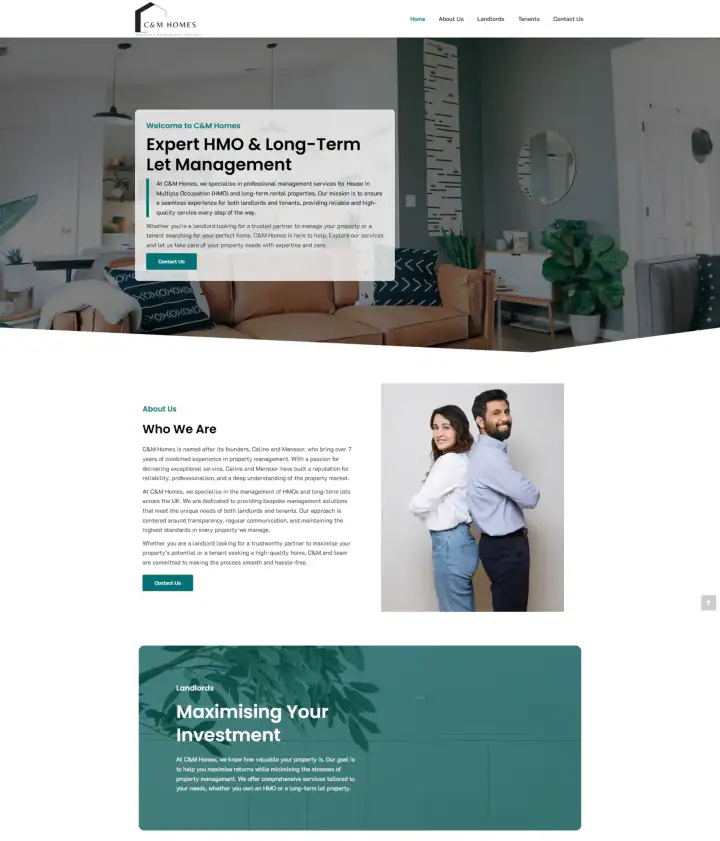 CM Home website