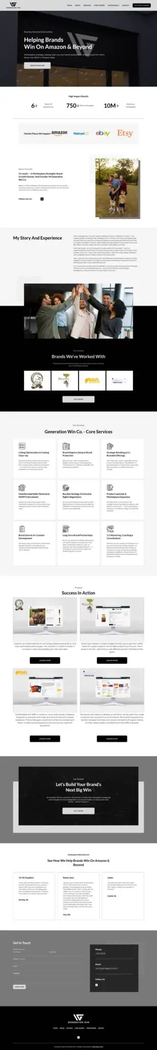 Generation Win website