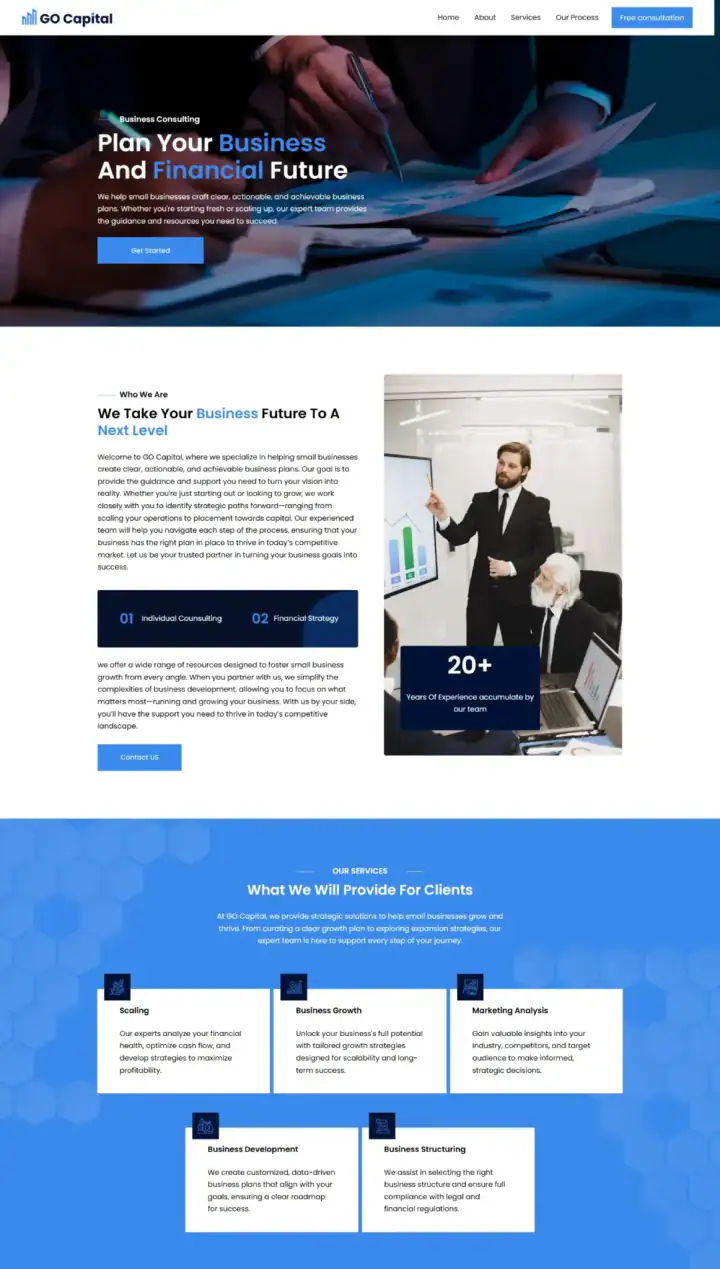 Go Capital website