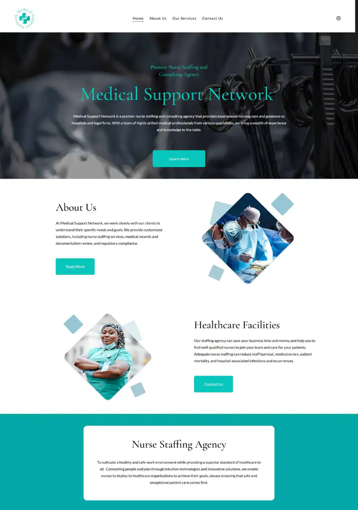 Medical Support Network website
