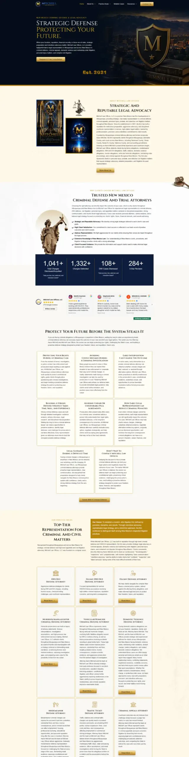 Mitchell Law Offices website
